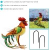 Sunnydaze Romeo the Rooster Metal Outdoor Statue - 16" – Red, Orange, Yellow, and Green - 2 of 4