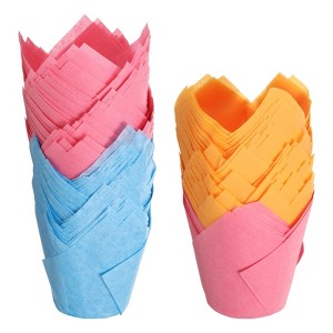 Unique Bargains Party Christmas Cake Muffins Greaseproof Paper Tulip Baking Cups 150 Pcs - 1 of 4