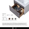 Fine Fixtures - Wall Mount Bathroom Vanity and Sink, Knob Free Design - Alpine Collection - 3 of 4