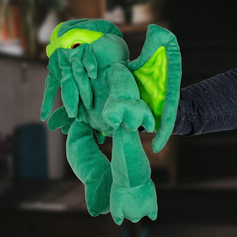Toy Vault Cthulhu Plush Hand Puppet; Stuffed H.P. Lovecraft Cthulhu Figure w/ Tentacles, 2 of 9