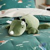 Dinosaur Weighted Plush Kids' Throw Pillow Green - Pillowfort