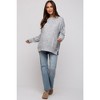 PinkBlush Grey Speckled Knit Maternity Sweater - 4 of 4