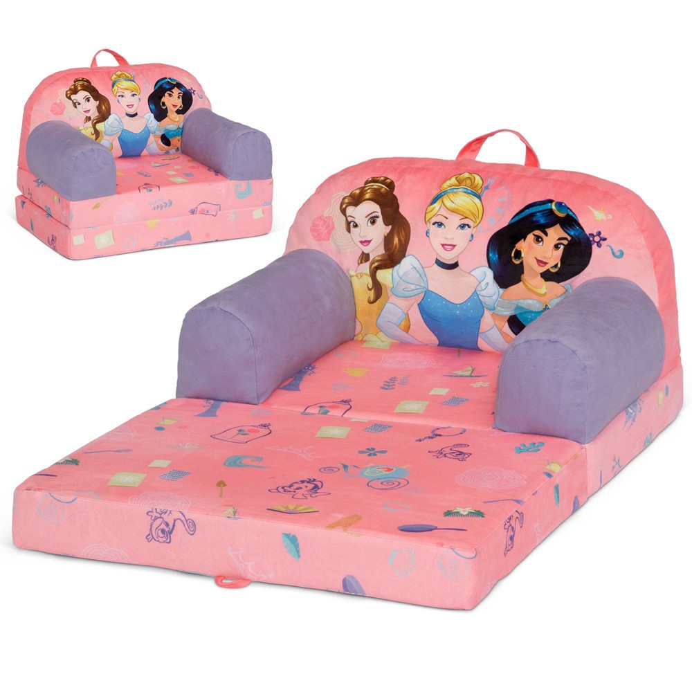 Photos - Coffee Table Delta Children Cozee Buddy Flip-Out Chair - Disney Princess