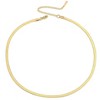 Hollywood Sensation Snake Chain Necklace – Sleek and Timeless Elegance 14 Inches Gold - 2 of 4