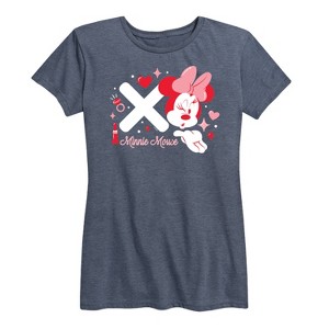 Women's - Disney - Xo Minnie Mouse Short Sleeve Graphic T-Shirt - 1 of 4