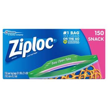 Ziploc Plastic Slider Storage Bags Quart (42-Pieces) 624755 - The Home Depot