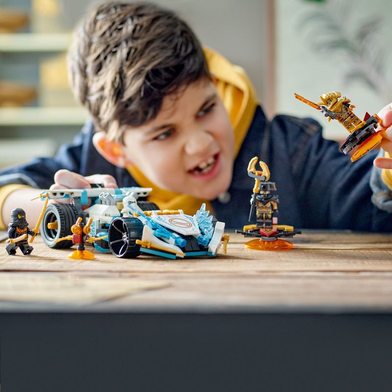 LEGO NINJAGO Zane&#39;s Dragon Power Spinjitzu Race Car Building Toy 71791, 4 of 8