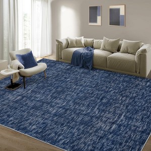 Runner Rug for Bedside Machine Washable Non-Slip Low Pile Accent Carpet Modern Abstract Rug No-Shedding Hallway Indoor Carpet - 1 of 4