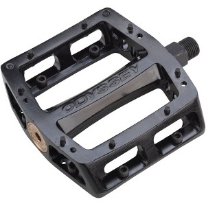 Odyssey Trailmix Platform Pedals 9/16" Chromoly Aluminum Body Removable Pins Blk - 1 of 1
