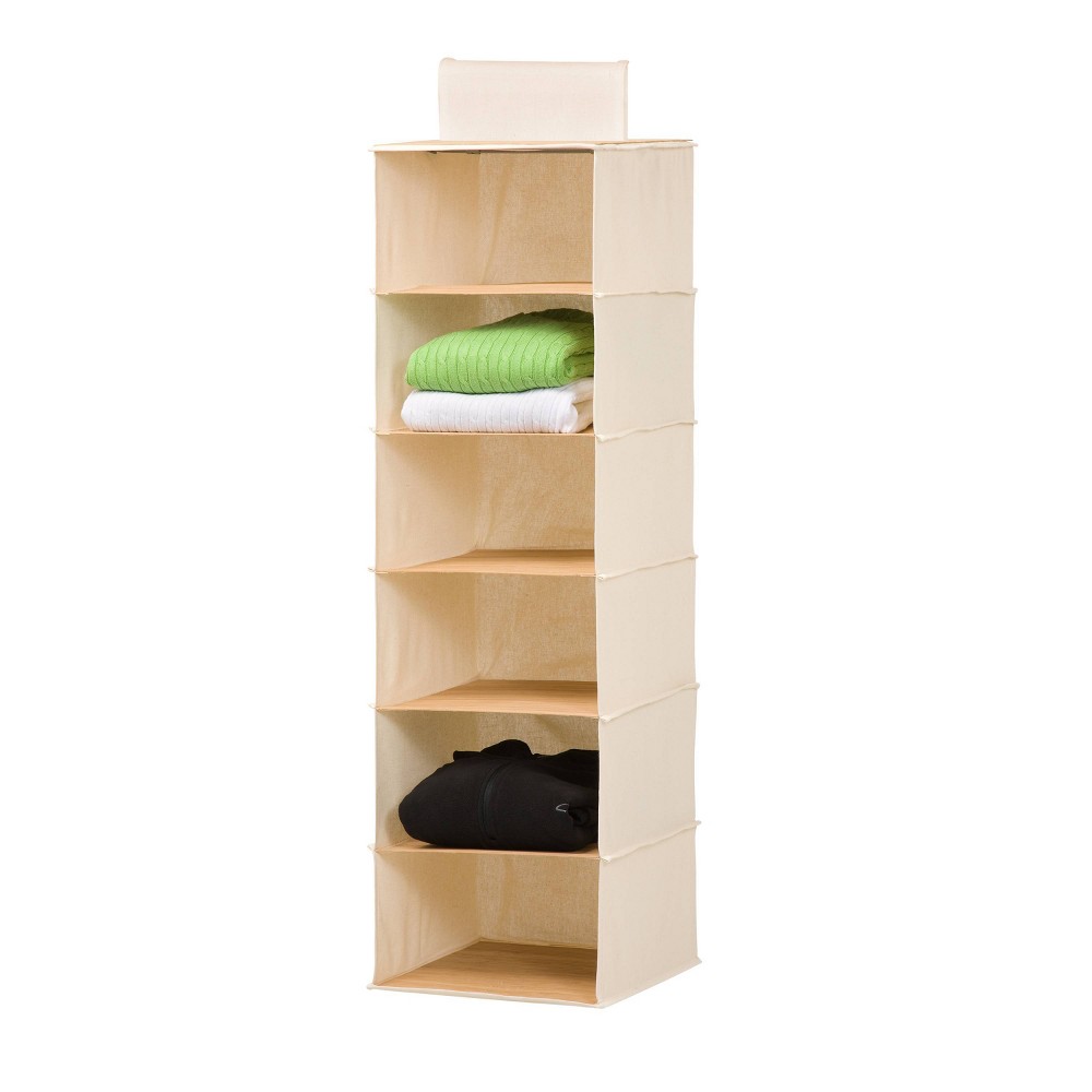 UPC 811434010035 product image for Honey-Can-Do 6 Shelf Hanging Bamboo Organizer | upcitemdb.com