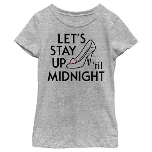 Girl's Cinderella Stay Up 'Til Midnight T-Shirt - 1 of 4