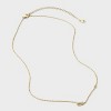 14K Gold Dipped Cubic Zirconia Initial Necklace - A New Day™ - 3 of 4