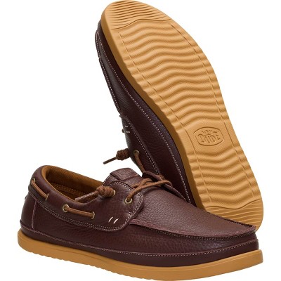 HEYDUDE Men Harbor Lo Craft Leather , Leather Shaved Brown, 11 — фото 4
