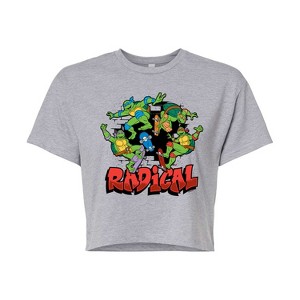Women's - Teenage Mutant Ninja Turtles - Radical Group Cropped Graphic T-Shirt - 1 of 4