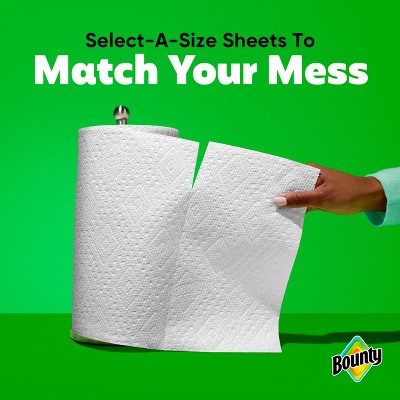 Bounty Select-A-Size Paper Towels - 6 Mega XL Rolls - 2-Ply - 185 Sheets