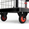 Vynxaria Foldable Platform Push Hand Truck Cart, Basket Cage Cart, 330 lbs. Weight Capacity - 4 of 4