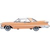 1959 Chrysler Imperial Crown 2 Door Hardtop Persian Pink with White Top 1/87 (HO) Scale Diecast Model Car by Oxford Diecast - 2 of 4