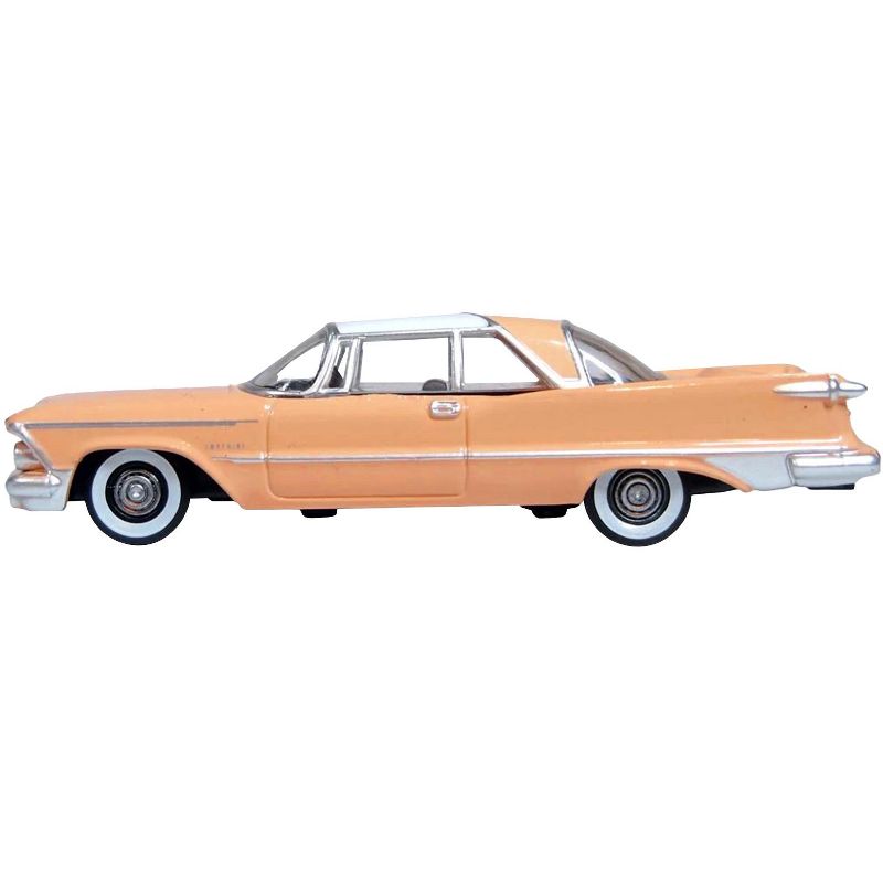 1959 Chrysler Imperial Crown 2 Door Hardtop Persian Pink with White Top 1/87 (HO) Scale Diecast Model Car by Oxford Diecast, 2 of 5