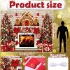 10x8ft Christmas Gingerbread House Backdrop for Photography Polyester Xmas Tree Stocking Candy - 2 of 4