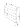 NicBex Rustic Metal Triangle/Geometric Floating Shelf Wall Mounted Corner Bracket Shelf for Books & Home Decor - 2 of 4