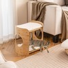 Costway 2-tier Cat Tower for Indoor Cats with Double Beds Removable & Washable Cushions - 4 of 4