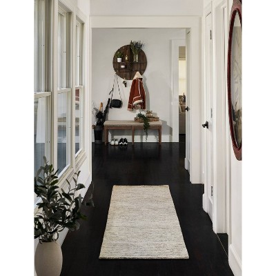 Natural Hand-Tufted Wool Rectangular Accent Rug