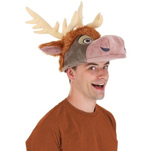 HalloweenCostumes.com One Size Fits Most   Disney Sven Plush Costume Hat, Brown/Brown/Brown - 1 of 4