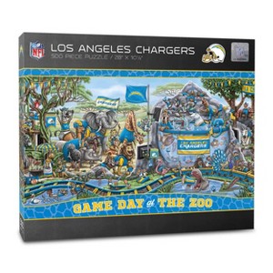 NFL Los Angeles Chargers Game Day at the Zoo 500pc Puzzle: Jigsaw for Ages 10+ - 1 of 1