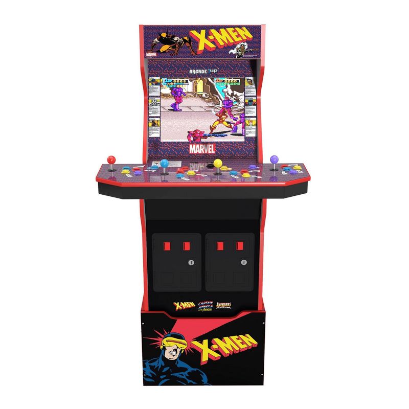 Arcade1Up Marvel X-Men Home Arcade with Stool and Riser, 6 of 9