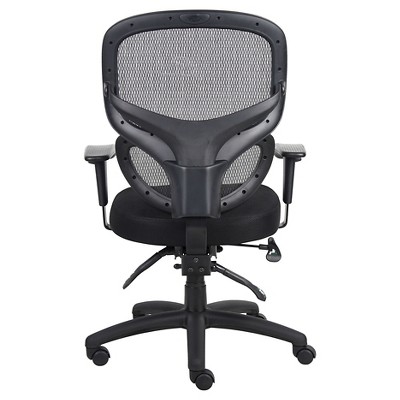 Black Mesh Adjustable Arms Swivel Office Chair