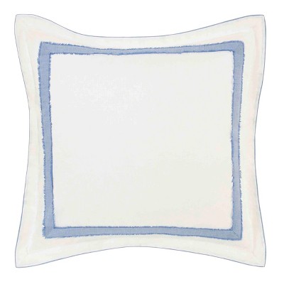 26x26 Mila European Sham White/Blue - Laura Ashley