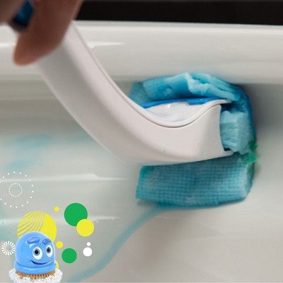 Flushable Citrus Scent Toilet Cleaning Kit with Pads