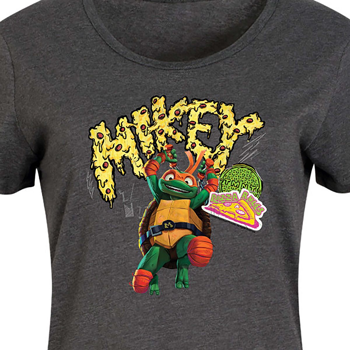 Women's - Teenage Mutant Ninja Turtles - Michelangelo AKA Mikey Graphic T-shirt Dress - thumbnail 7