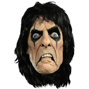 Mens Rock Legend Alice Cooper Costume Mask - 14 in. - Beige - 1 of 2