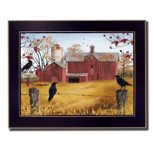 PAGED Modern Framed Wall Art for Living Room, Boho Wall Decor– "Autumn Gold" by Billy Jacobs, Hang Framed Print, Bathroom Wall Decor - 1 of 4