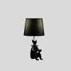 21.25" Modern Polyresin Table Lamp with Built-In Phone Holder, Accent Lamp for Living Room or Bedroom – The Pop Home - 2 of 4