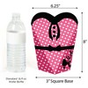 Big Dot of Happiness 50's Sock Hop - 1950s Rock N Roll Party Favors - Gift Heart Shaped Favor Boxes for Women - Set of 12 - 3 of 4