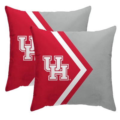 NCAA Houston Cougars Side Arrow Poly Span Throw Pillow - 2pk