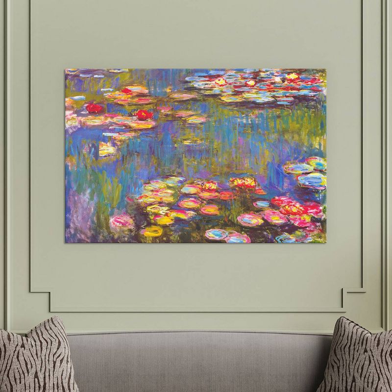 Water Lilies 1916 by Claude Monet Unframed Wall Canvas - iCanvas, 4 of 5