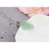 Natural Stone Cross Necklace Charm Cross Birthstone Pendant Quartz Healing Crystal Jewelry - 3 of 4