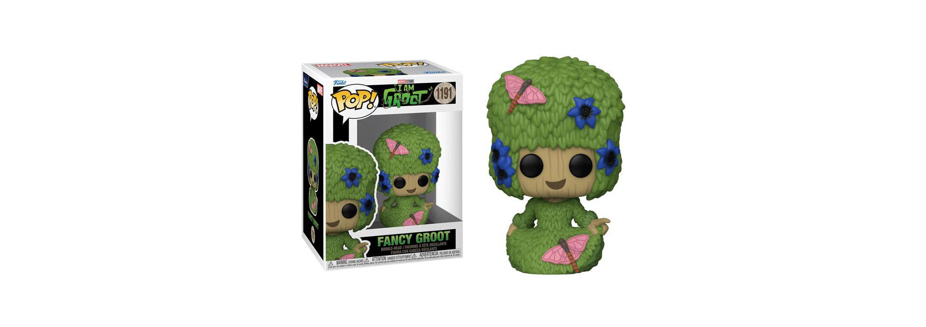 Funko Pop! Marvel: I Am Groot, Fancy Groot Vinyl Figure #1191 #70649