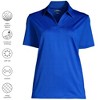 Lands' End Women's Short Sleeve Rapid Dry Sport Neck Polo Shirt - 3 of 3