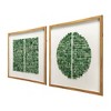 Set of 2 Elos Stone Shadow Boxes Green/Ivory/Natural - A&B Home: Transitional Style, MDF, Wall Art Sets - 3 of 4