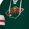 NHL Minnesota Wild Men's Long Sleeve Hooded Sweatshirt with Lace - 3 of 3
