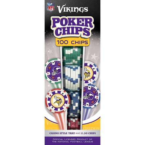 Nfl Minnesota Vikings 100ct Poker Chip Target