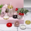 Unique Bargains Regular Leak-Proof Kitchen Mason Jar Lids with Straw Hole 20 Pcs - 4 of 4