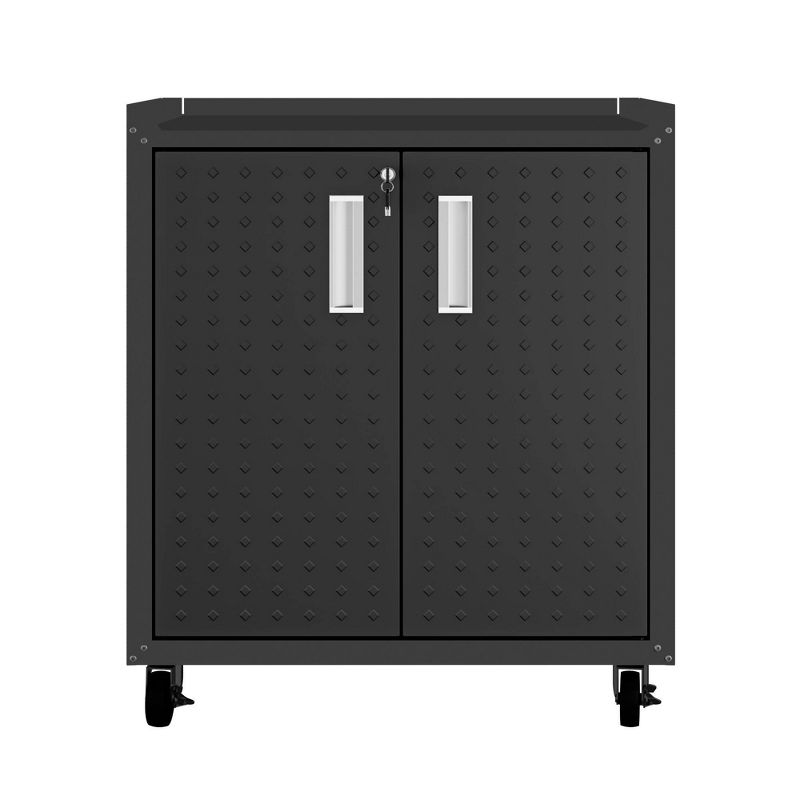 Manhattan Comfort Fortress 3pc Mobile Space Saving Garage Cabinet and Worktable Set 3.0, 4 of 39