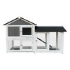 Outdoor Large Wooden Cabin House Style Wooden Dog Kennel - 4 of 4