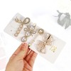 Unique Bargains Girl's Pearl Cute Style Metal Hair Clip White 1 Set of 4 Pcs - 2 of 4