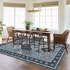 Washable Vintage Floral Print Area Rugs for Living Room Bedroom, Retro Textured Soft Throw Carpet for Home Office - 4 of 4